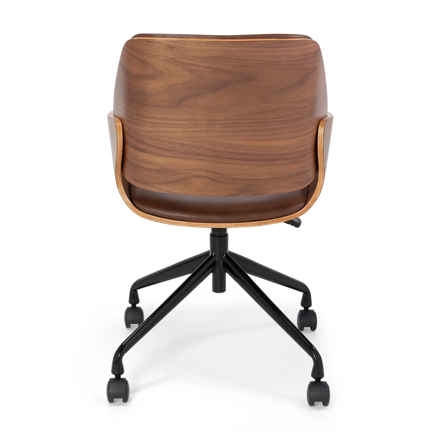 Cleveland Retro-Bürostuhl aus Kunstleder | Verstellbares Vintage-Design