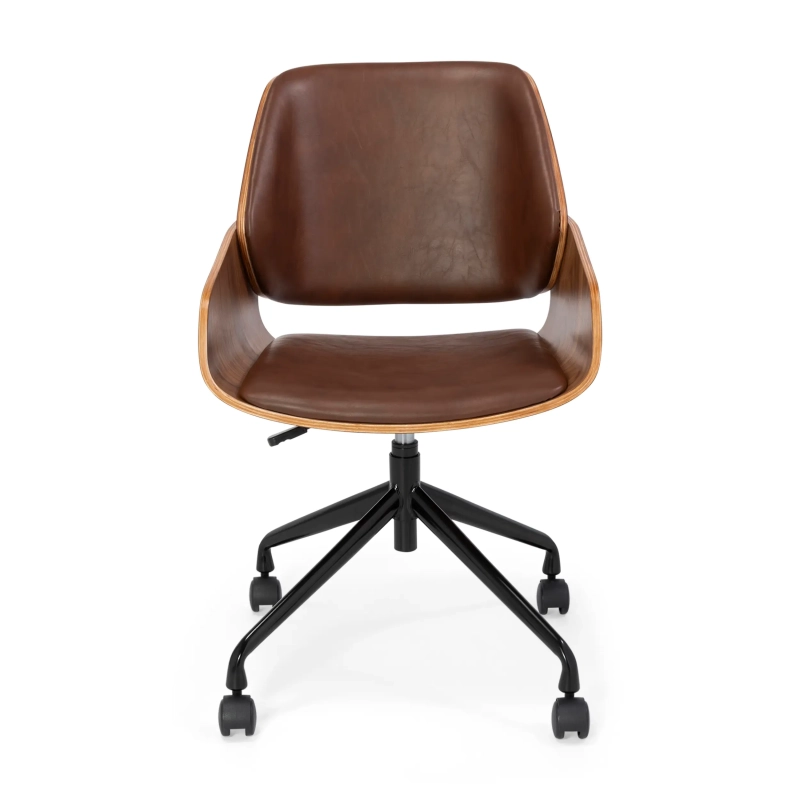 Cleveland Retro -toimistotuoli tekonahkaa | Säädettävä vintage-tyylinen malli