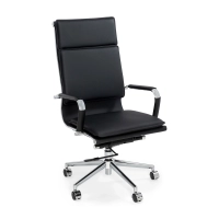 Studio-työtuoli korkealla selkänojalla | Ergonominen tekonahkainen työtuoli