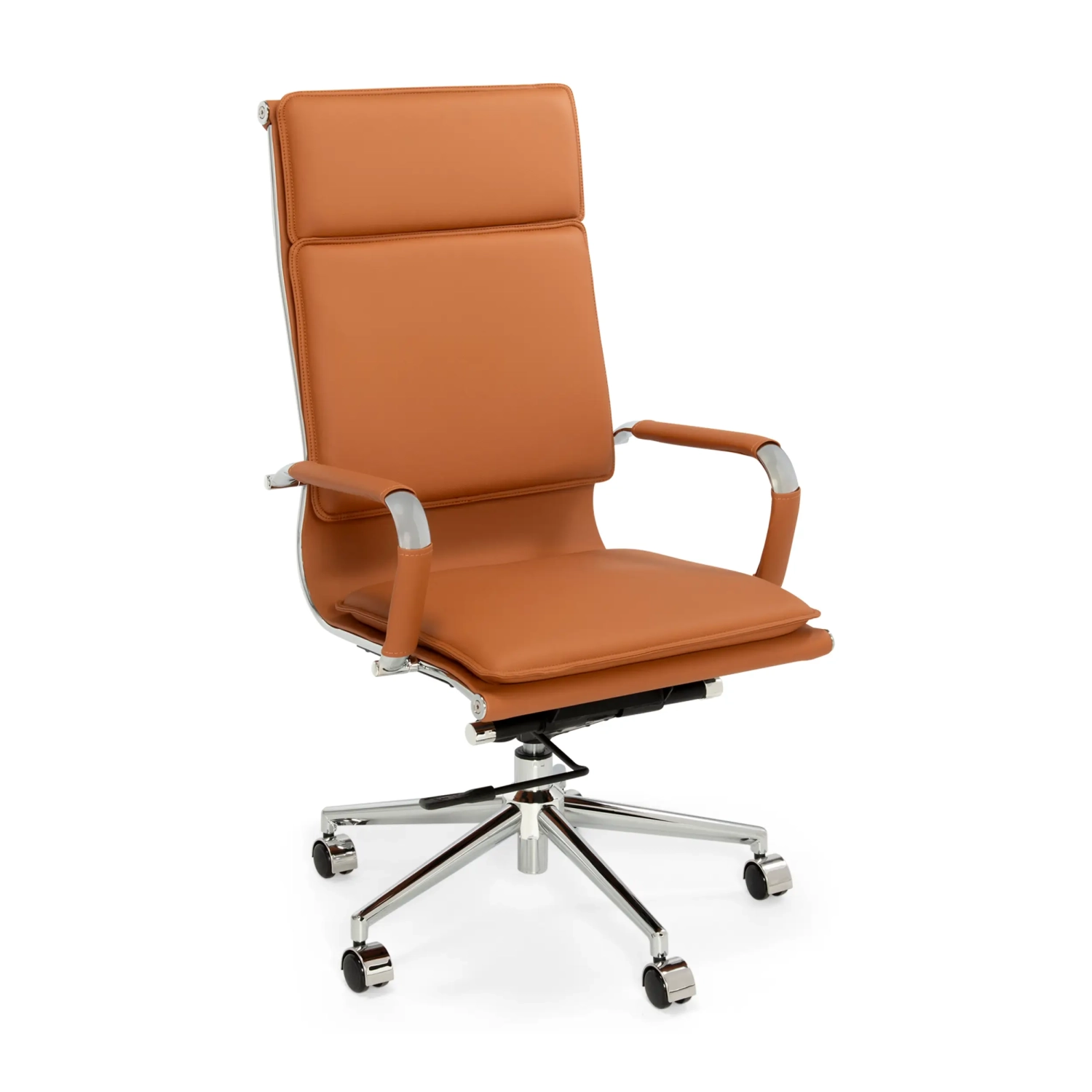 Kancelářská židle Studio s vysokým opěradlem | Ergonomická kancelářská židle z umělé kůže
