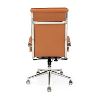 Studio-työtuoli korkealla selkänojalla | Ergonominen tekonahkainen työtuoli