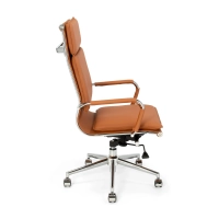 Kancelářská židle Studio s vysokým opěradlem | Ergonomická kancelářská židle z umělé kůže