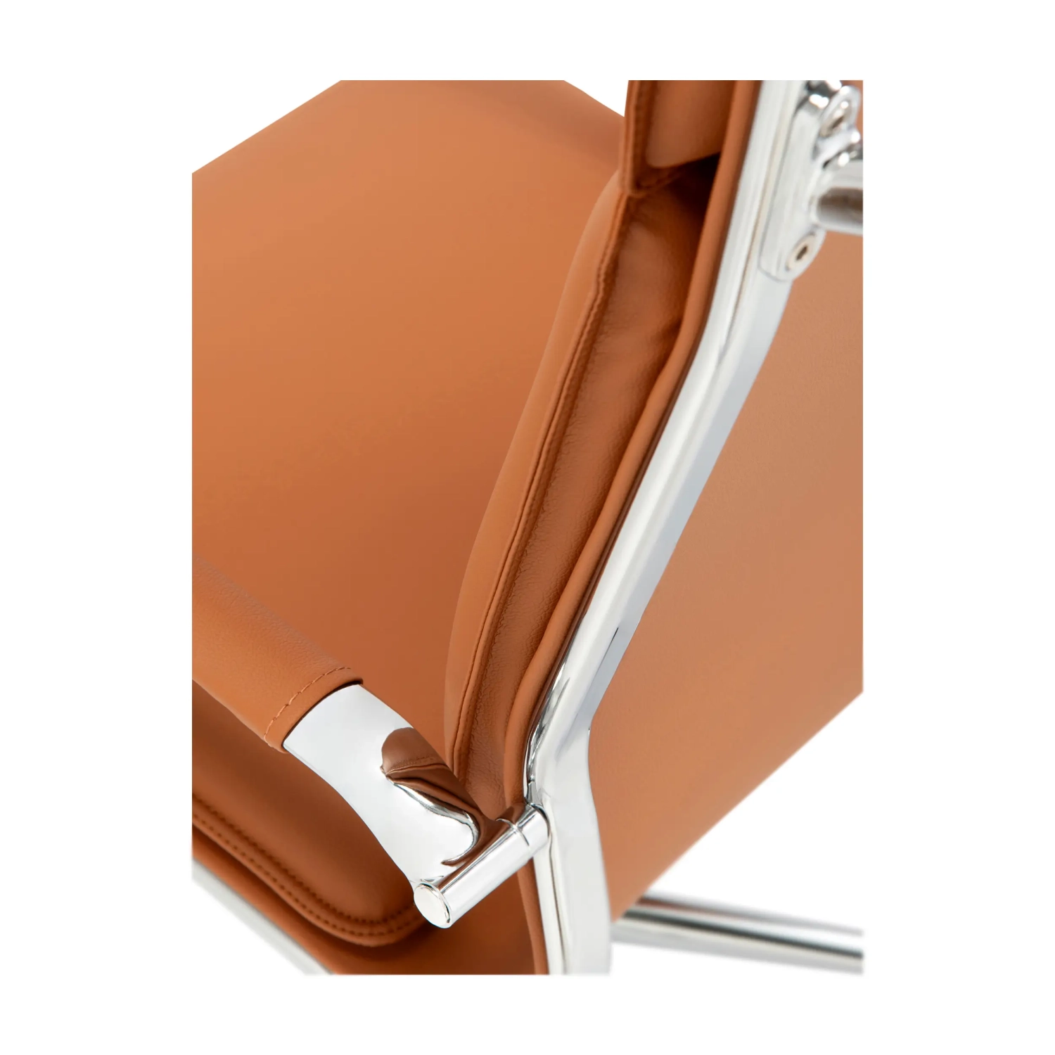 Studio kontorsstol med hög rygg | Ergonomisk kontorsstol i konstläder