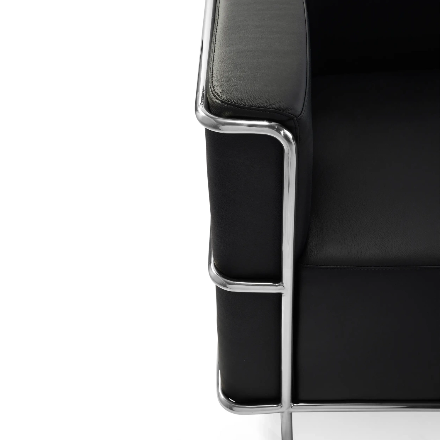 Torino 3-Sitzer-Sofa aus italienischem Leder | Gestell aus Edelstahl
