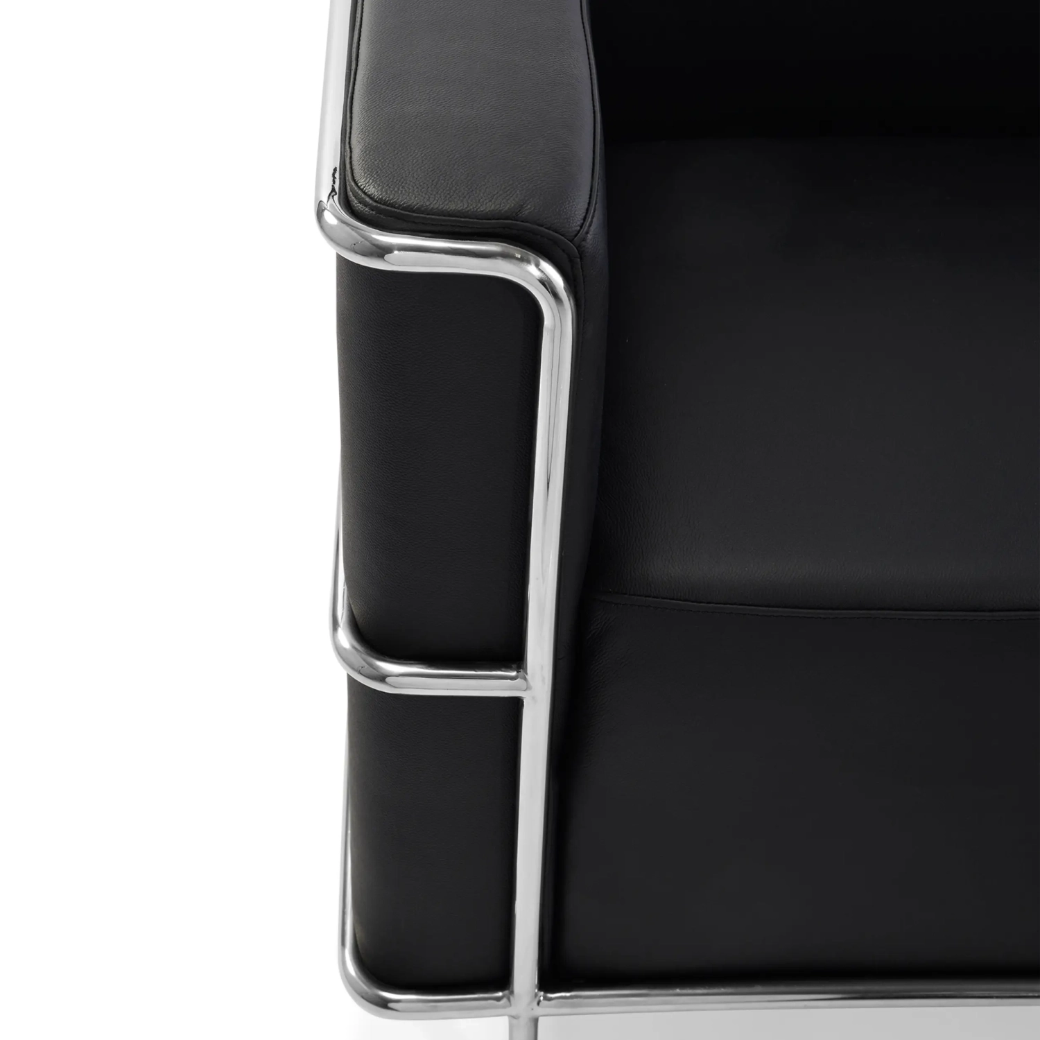 Torino 2-Sitzer-Sofa aus italienischem Leder | Gestell aus Edelstahl