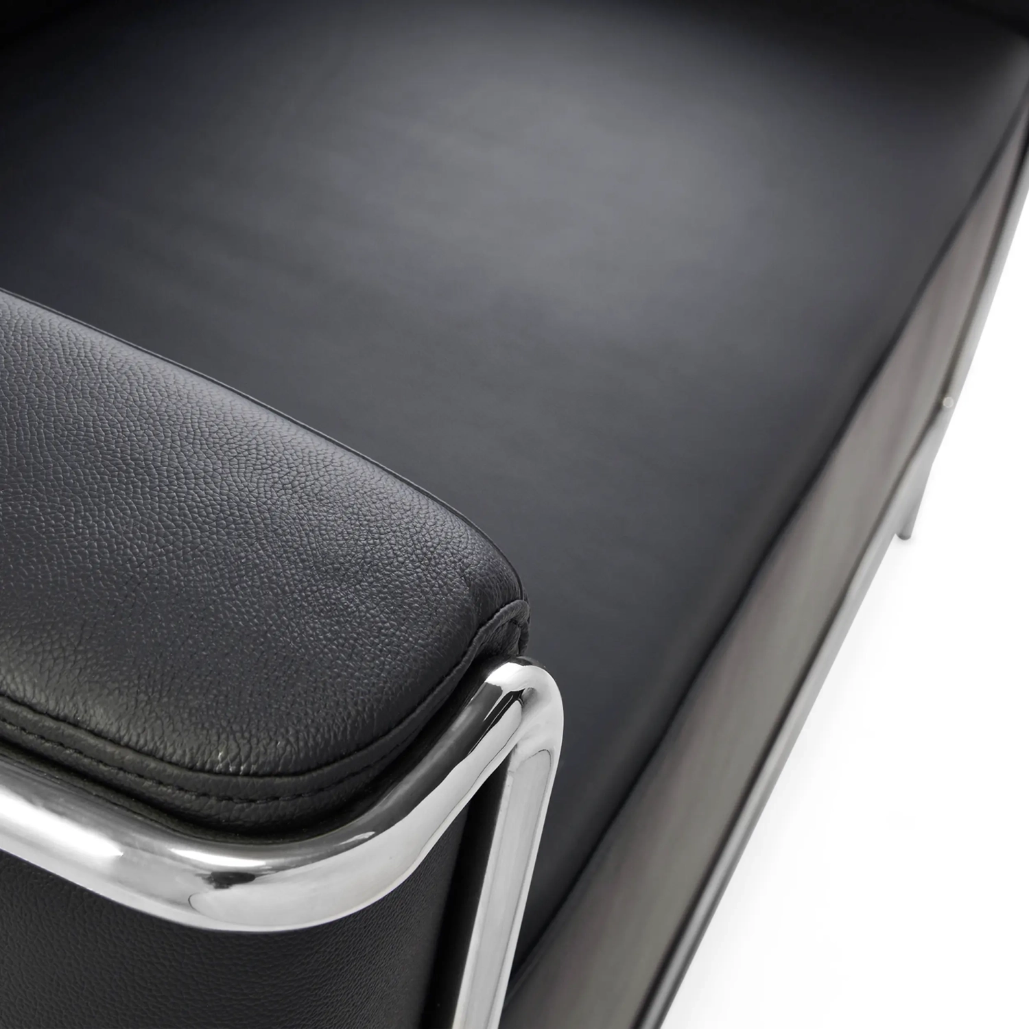 Torino 2-Sitzer-Sofa aus italienischem Leder | Gestell aus Edelstahl