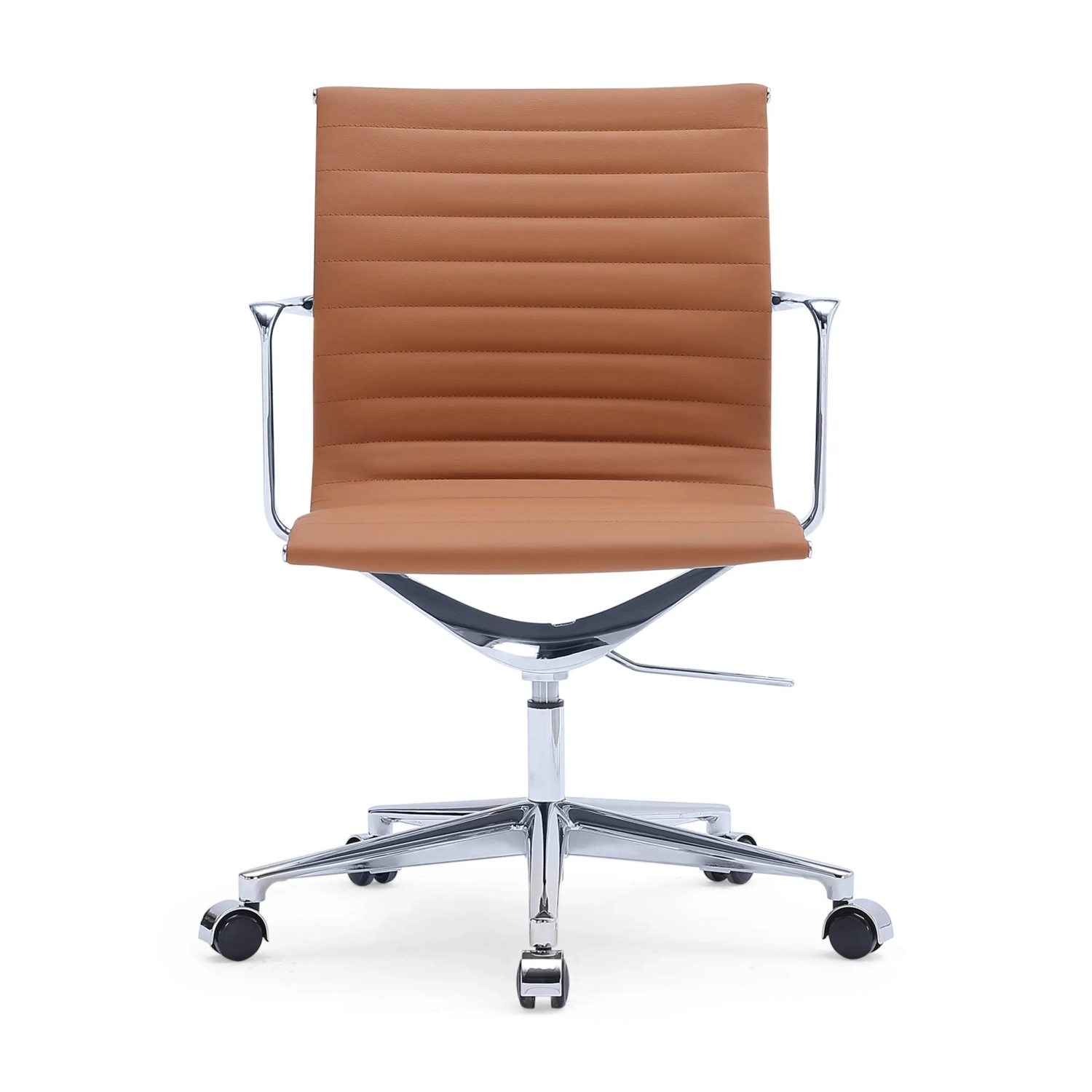 Leren bureaustoel met lage rugleuning Task Executive | Bureaustoel uit het topsegment