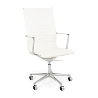 Task Executive kantoorstoel met hoge rugleuning en lederen bekleding | Hoogwaardige ergonomische kantoorstoel