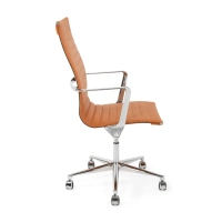 Task Executive Bürostuhl mit hoher Rückenlehne aus Leder | Hochwertiger ergonomischer Bürostuhl
