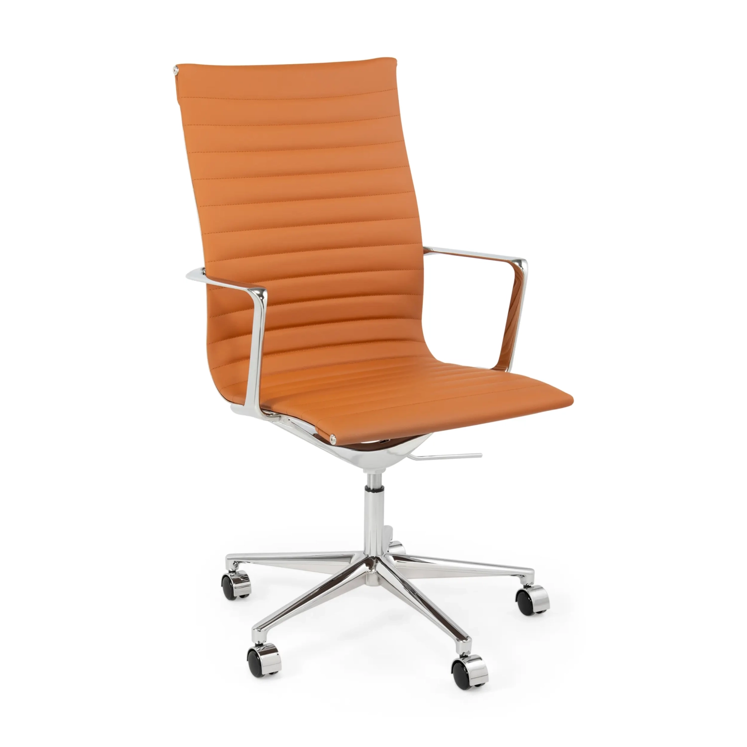Task Executive kantoorstoel met hoge rugleuning en lederen bekleding | Hoogwaardige ergonomische kantoorstoel