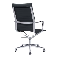 Kancelářská židle Task Executive s vysokým opěradlem a koženým čalouněním | Prémiová ergonomická kancelářská židle