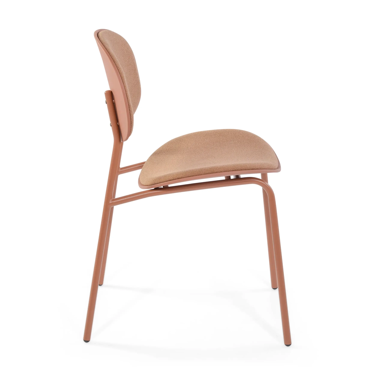 Ergonomiczne, sztaplowane krzesło do jadalni Carlotta | Nowoczesne krzesło tapicerowane