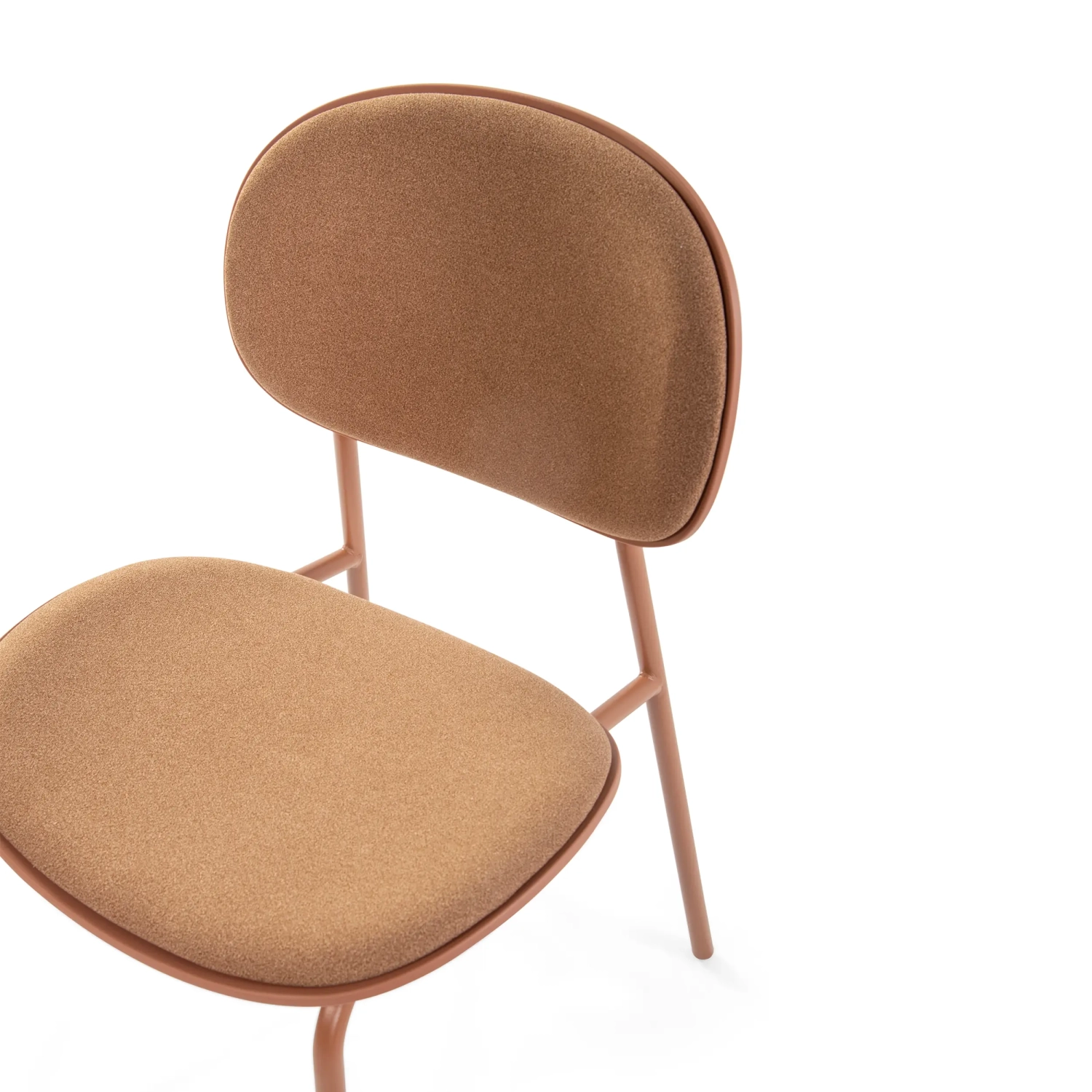Ergonomisk, stapelbar matstol Carlotta | Modern klädd stol
