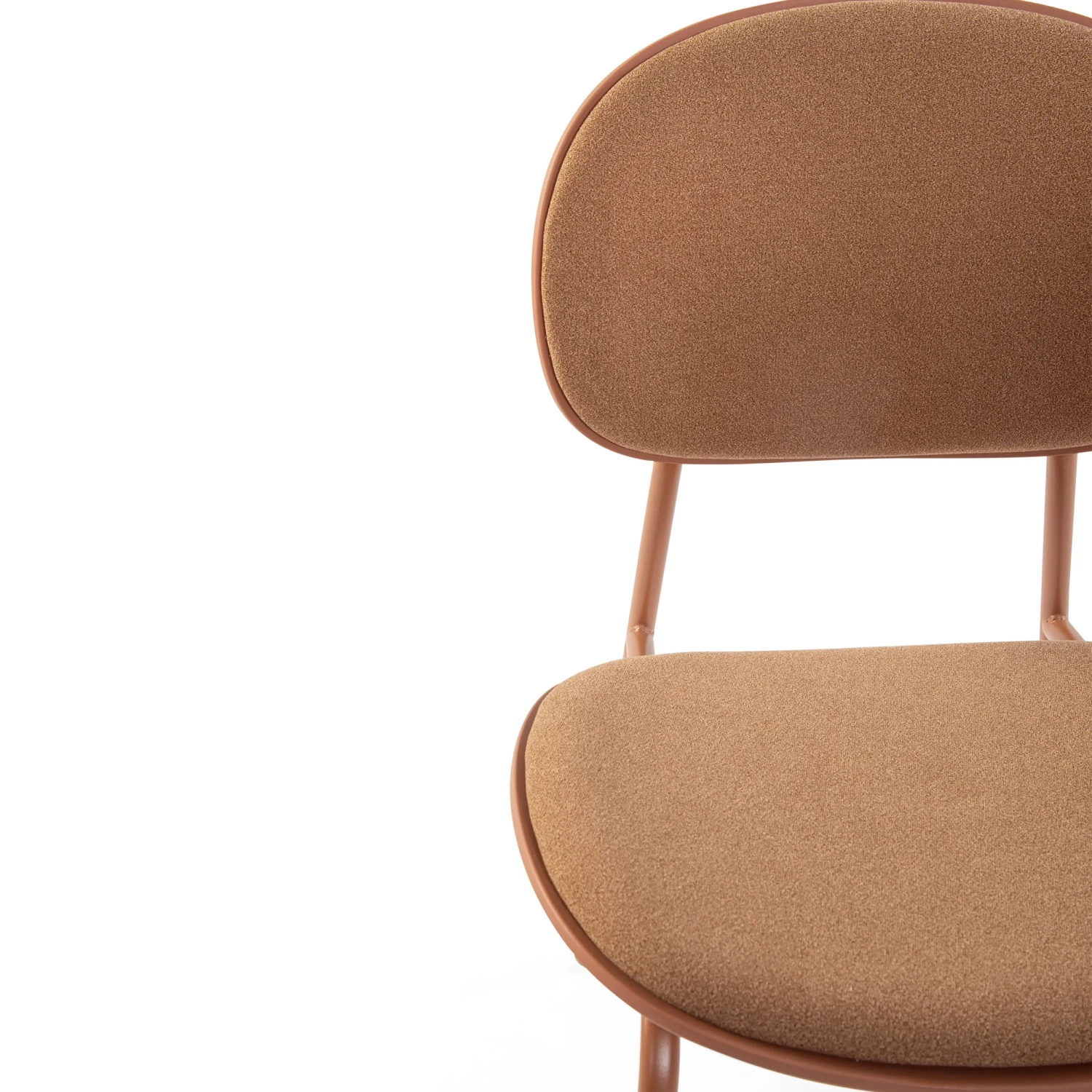 Carlotta – stapelbarer, ergonomischer Esszimmerstuhl | Moderner Polsterstuhl