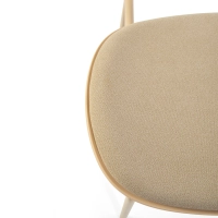 Ergonomiczne, sztaplowane krzesło do jadalni Carlotta | Nowoczesne krzesło tapicerowane
