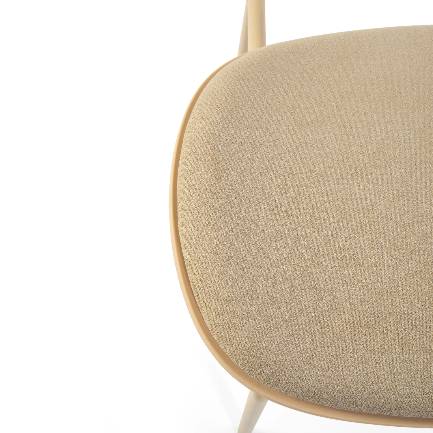 Ergonomiczne, sztaplowane krzesło do jadalni Carlotta | Nowoczesne krzesło tapicerowane