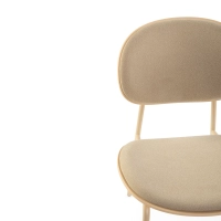 Ergonomisk, stapelbar matstol Carlotta | Modern klädd stol