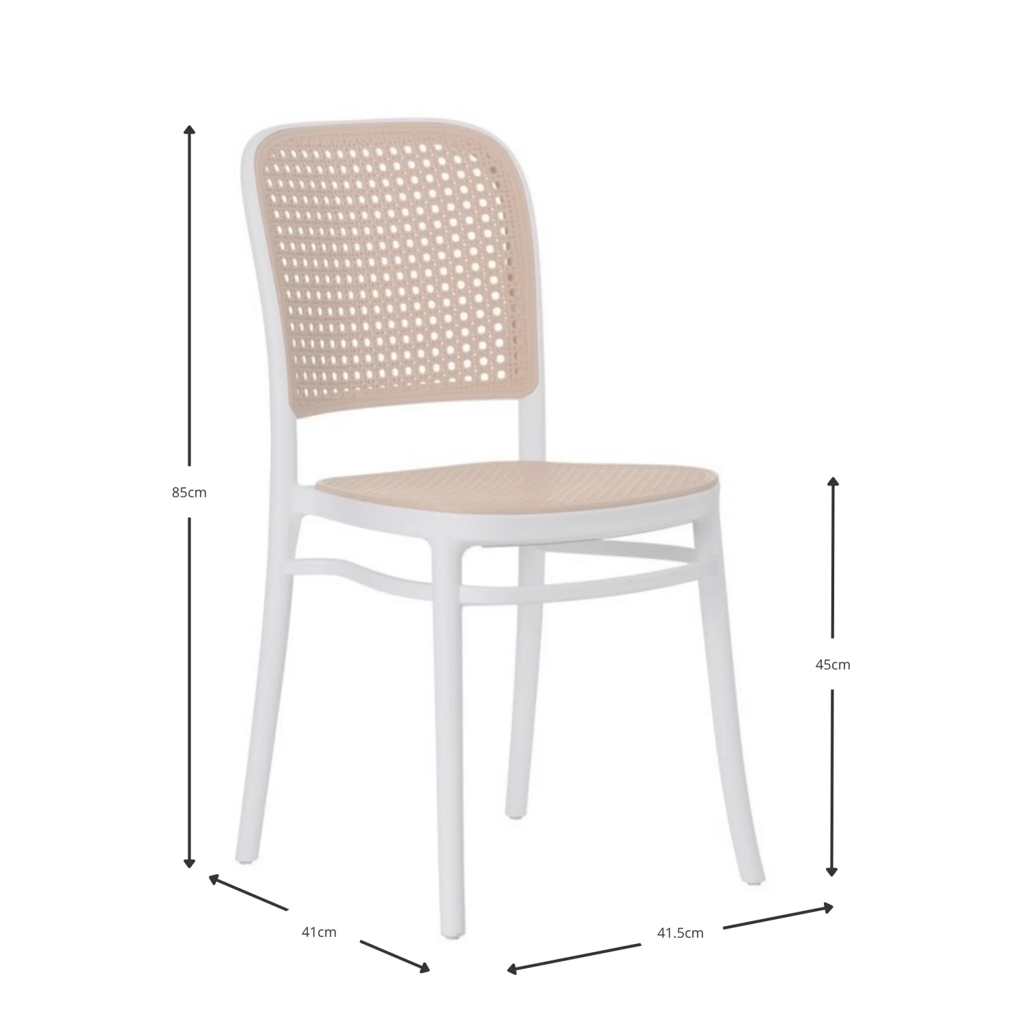 Pakkaa 4 Moulin-tuolia synteettistä rottinkia - Mueble Design