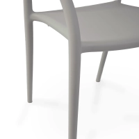 Master – stapelbarer Designer-Stuhl für den Außenbereich | Sessel aus Polypropylen