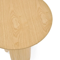 Pluto Beistelltisch aus skandinavischem Eschenholz, 50 cm | Runder Holztisch