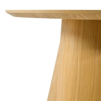 Scandinavische ronde eettafel van essenhout