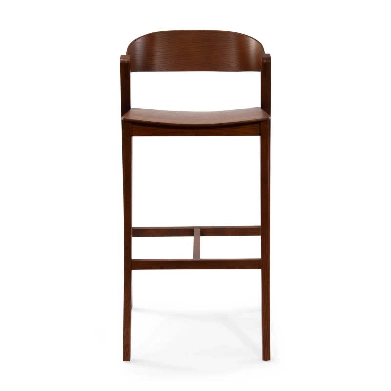 Soho Skandynawski stołek barowy 76 cm | Drewno dębowe lub orzechowe