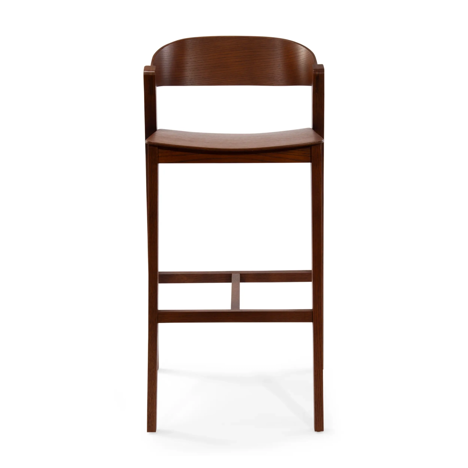 Soho Skandynawski stołek barowy 76 cm | Drewno dębowe lub orzechowe