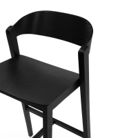 Soho Skandinaavinen baarituoli 76 cm | Tammi- tai pähkinäpuuta