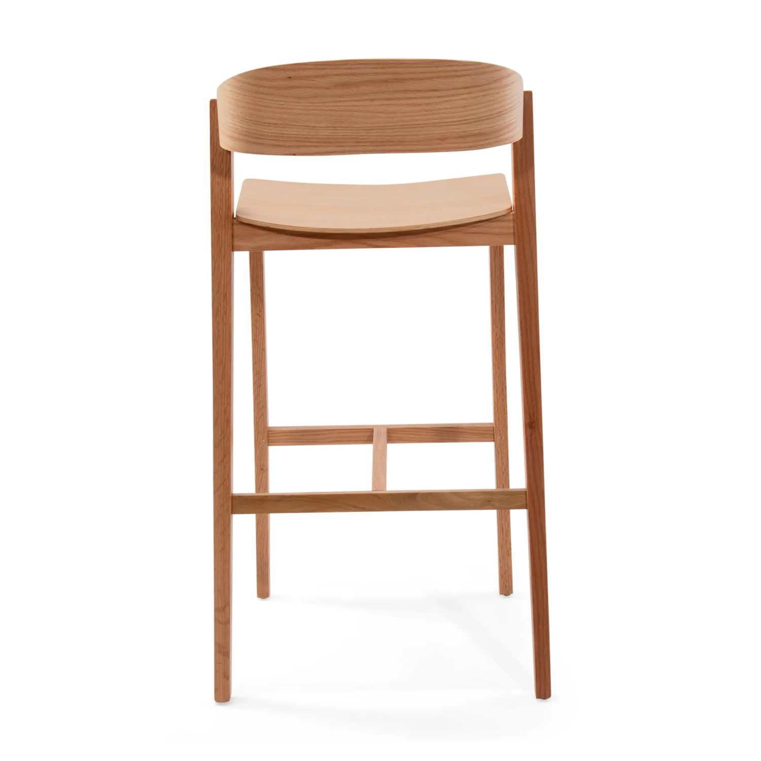 Soho Skandinaavinen baarituoli 76 cm | Tammi- tai pähkinäpuuta