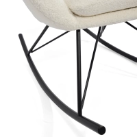 Fotel bujany Nest Bouclé | Nowoczesny designerski fotel bujany