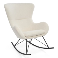 Nest Bouclé gungfåtölj | Modern designergungfåtölj
