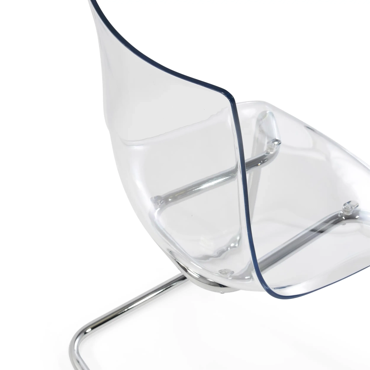 Dresden Transparent designstol | Polykarbonat och kromstål
