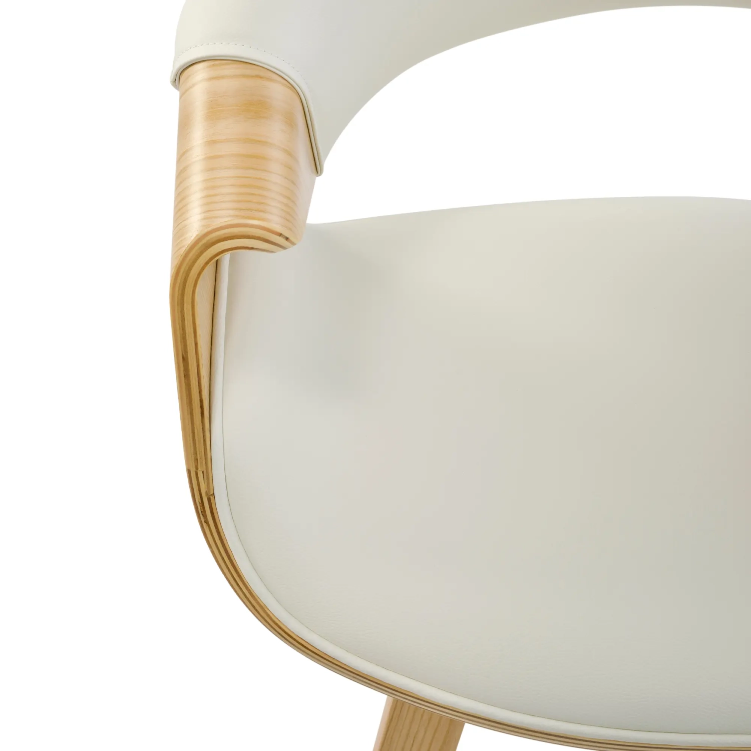 Burrow Krzesło do jadalni z drewna klonowego | Model tapicerowany „ Nordic ”
