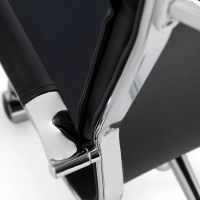 Studio-bureaustoel met hoge rugleuning | Ergonomische bureaustoel van kunstleer