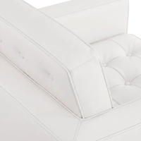 Venice Einsitzer-Sofa aus echtem Leder | Florence Knoll inspiriertes Design