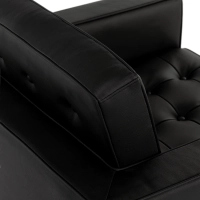 Venice Einsitzer-Sofa aus echtem Leder | Florence Knoll inspiriertes Design