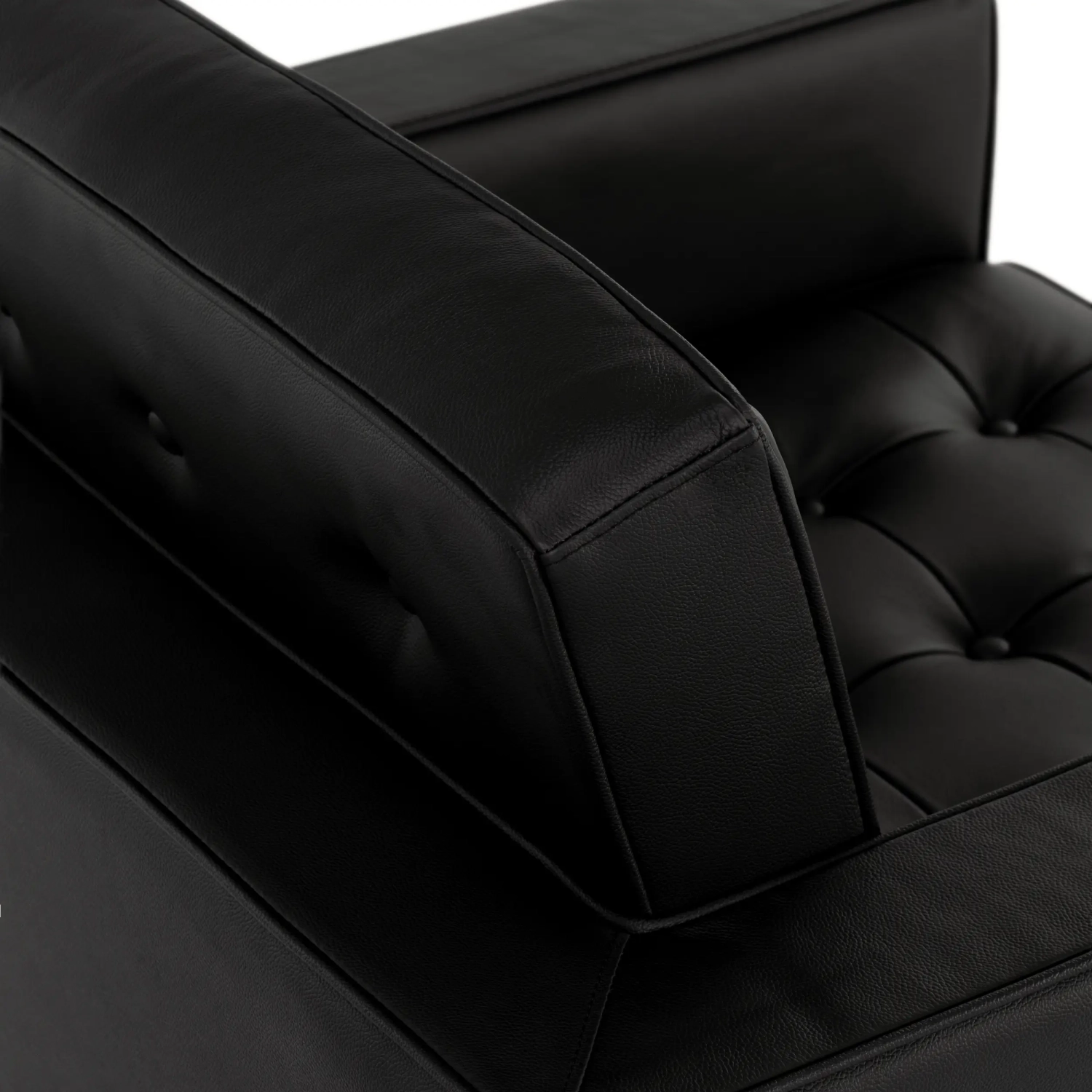 Venice Einsitzer-Sofa aus echtem Leder | Florence Knoll inspiriertes Design
