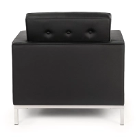 Venice Eenpersoonsbank in echt leer | Florence Knoll geïnspireerd ontwerp