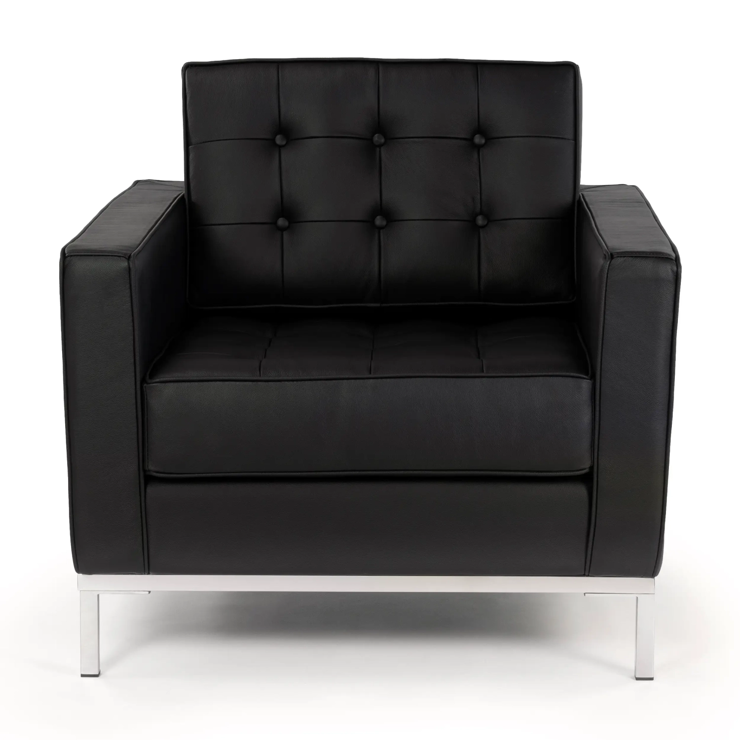 Venice Einsitzer-Sofa aus echtem Leder | Florence Knoll inspiriertes Design