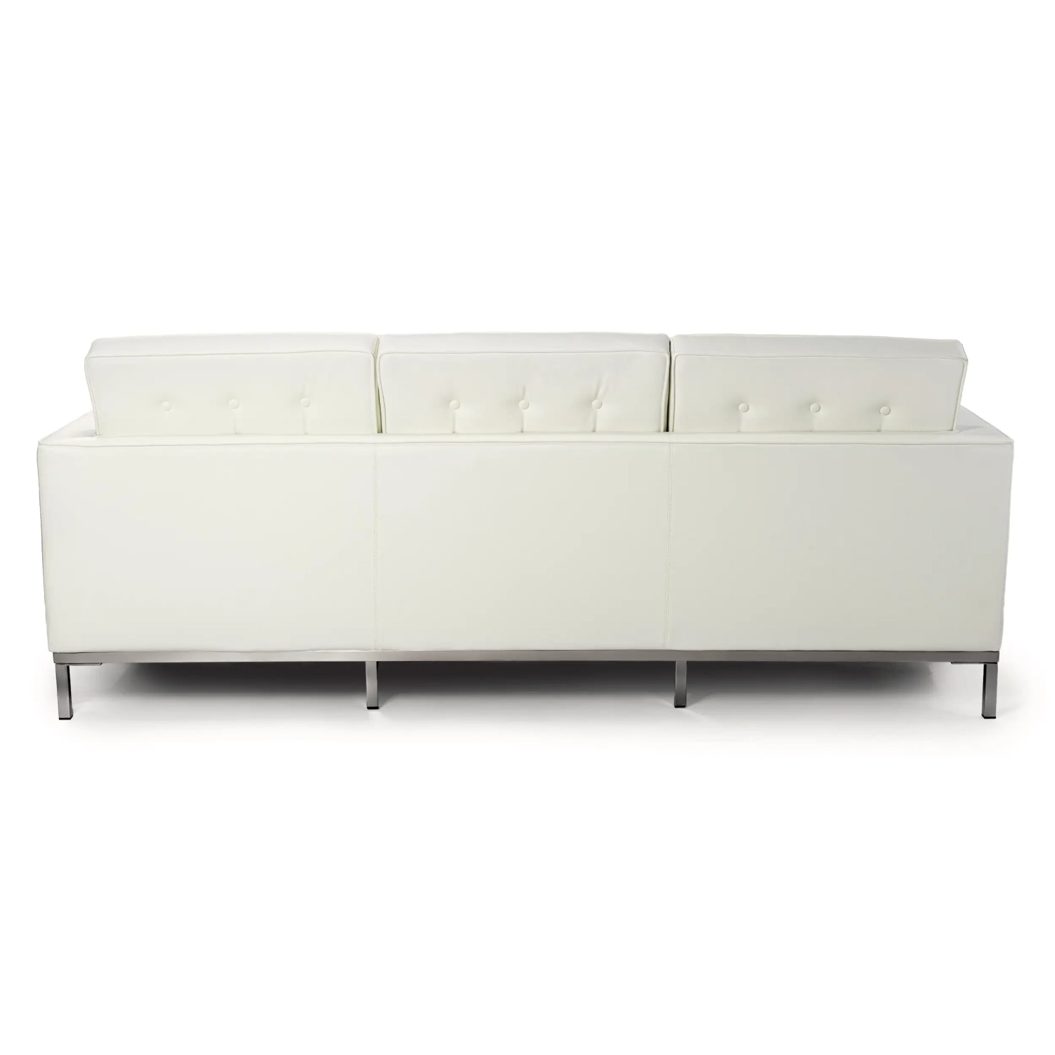 Venice sofa 3-osobowa z włoskiej skóry | Florence Wzornictwo inspirowane Knoll