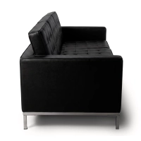 Venice sofa 3-osobowa z włoskiej skóry | Florence Wzornictwo inspirowane Knoll
