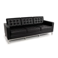 Venice 3-sits soffa i italienskt läder | Florence Knollinspirerad design