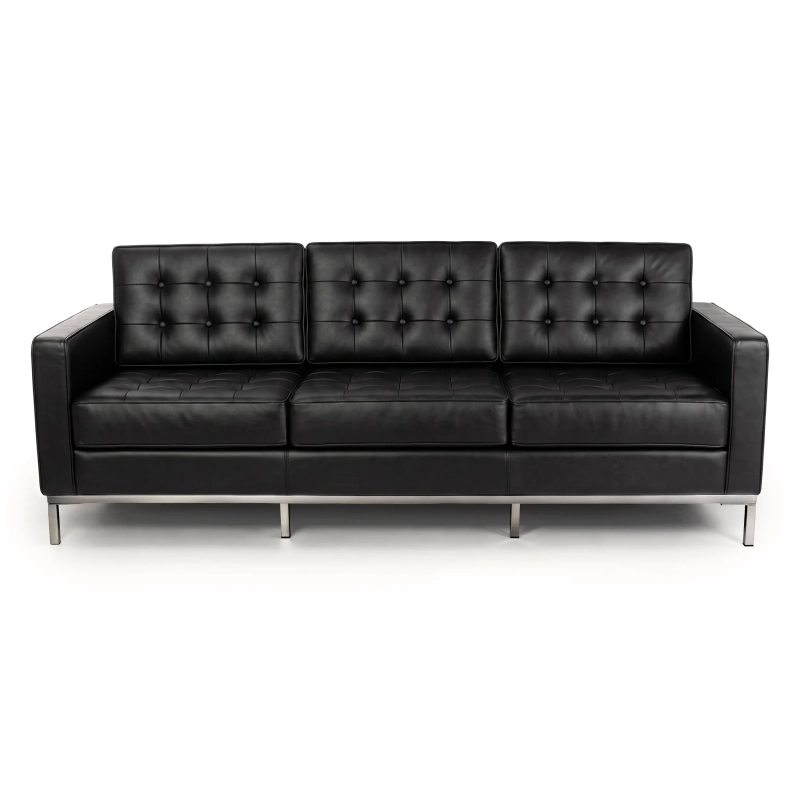 Venice 3-sits soffa i italienskt läder | Florence Knollinspirerad design