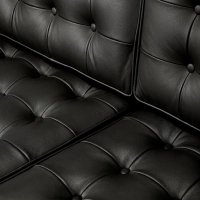 Venice sofa 3-osobowa z włoskiej skóry | Florence Wzornictwo inspirowane Knoll