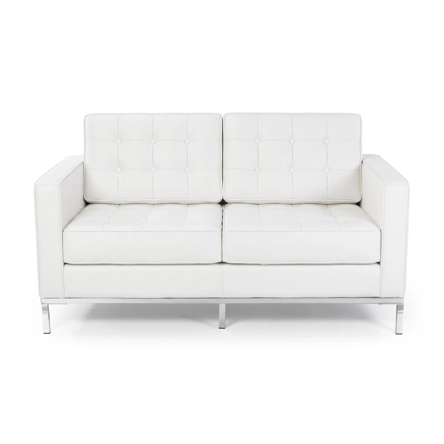 Venice dvoumístná pohovka z italské kůže | Florence Knoll Inspired Design