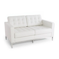 Venice 2-sits soffa i italienskt läder | Florence Knollinspirerad design