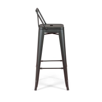 4er-Set „ Bistro “ Barhocker im Industrial-Stil, Höhe 76 cm – Mueble Design