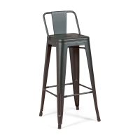 4er-Set „ Bistro “ Barhocker im Industrial-Stil, Höhe 76 cm – Mueble Design