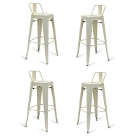 4er-Set „ Bistro “ Barhocker im Industrial-Stil, Höhe 76 cm – Mueble Design