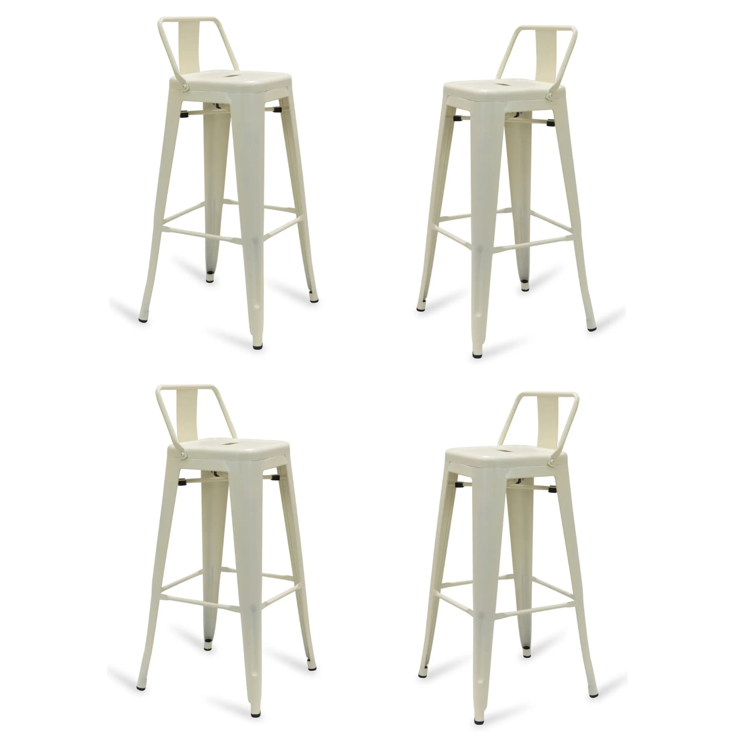 4er-Set „ Bistro “ Barhocker im Industrial-Stil, Höhe 76 cm – Mueble Design